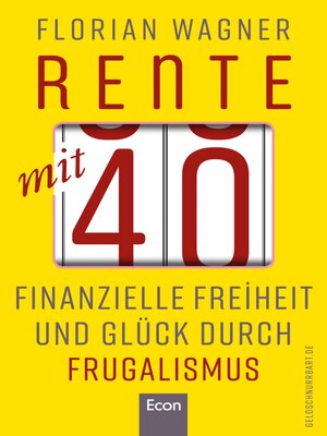cover image of Rente mit 40